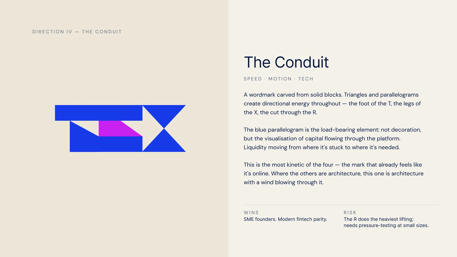 TRX Africa logo direction, The Conduit