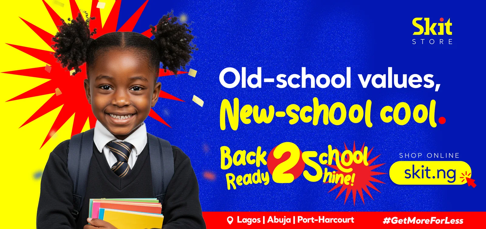 Back to School lead billboard with the campaign key visual