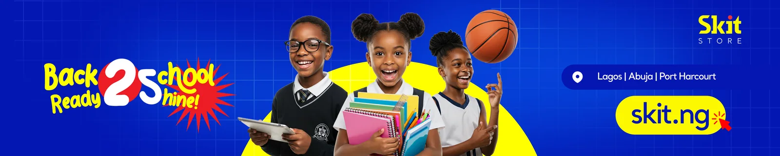 Ultra-wide billboard strip with the Back to School key visual stretched across a highway format