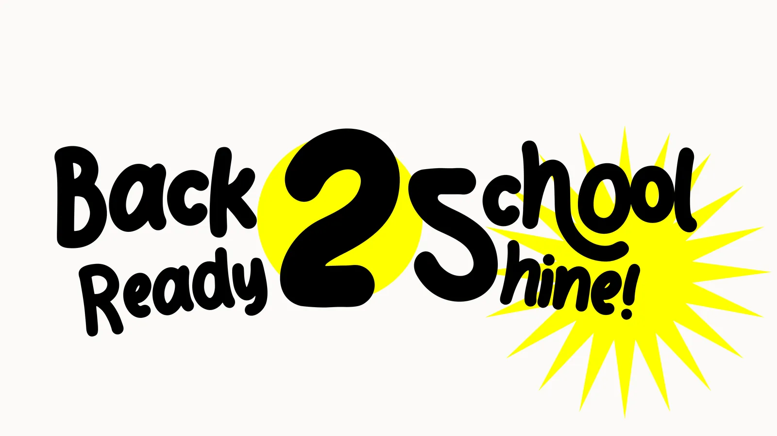 Back to School campaign identity board showing key visual, lockup and colour in one frame