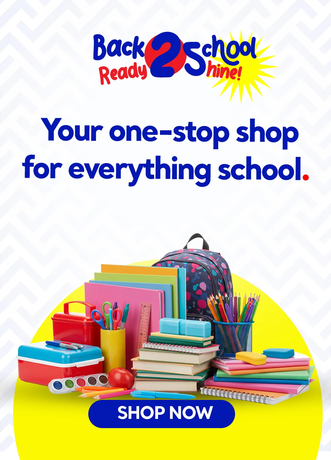 2025 Back to School identity lockup variant with campaign type treatment