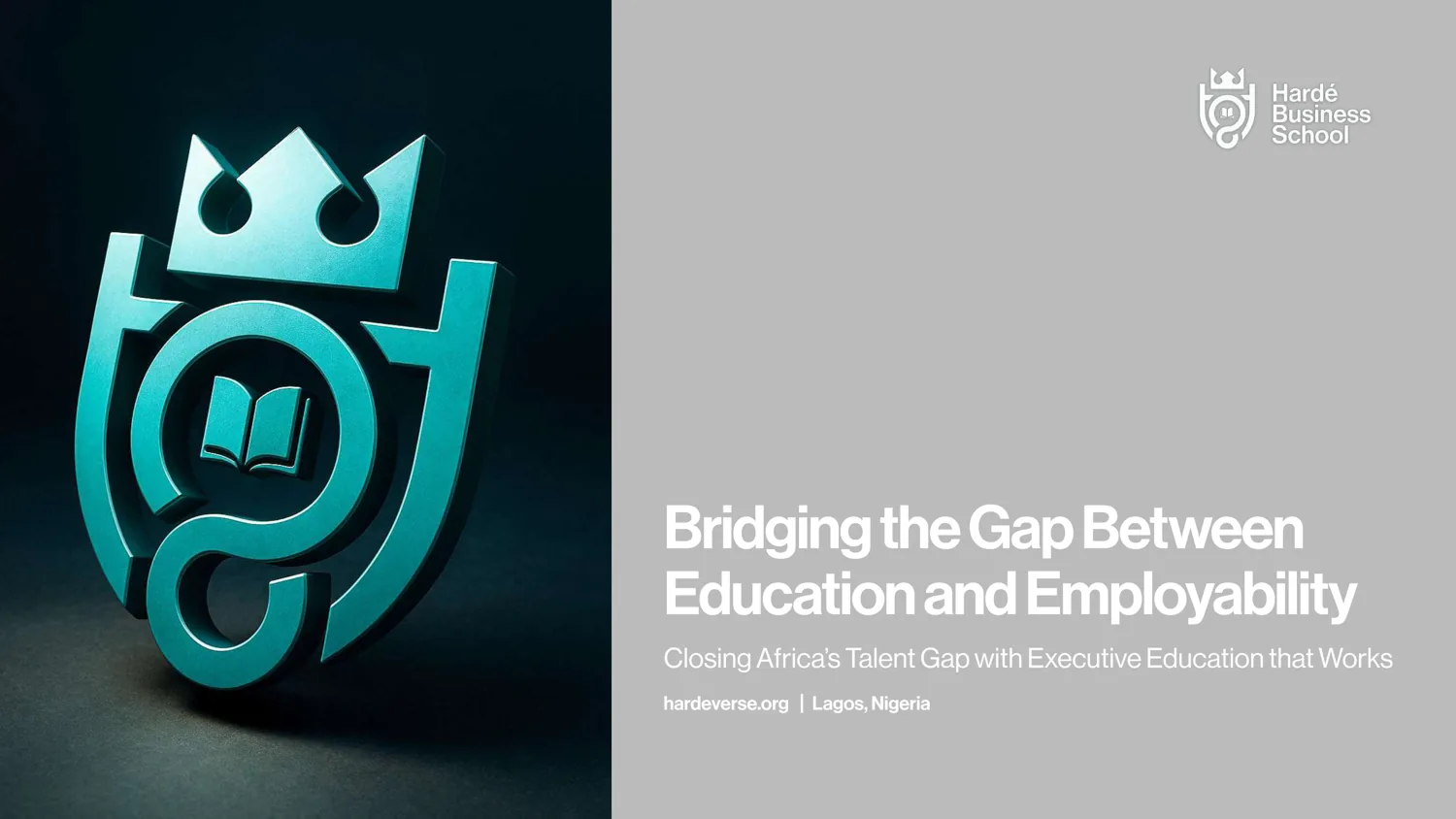 Hardé pitch cover: Bridging the Gap Between Education and Employability
