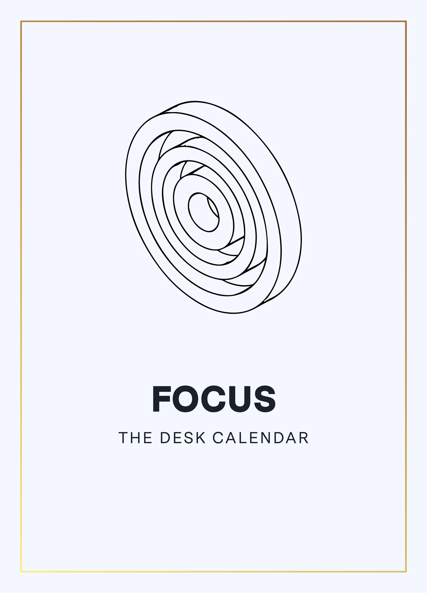 Keepsake card for the Focus desk calendar, its companion graduation gift