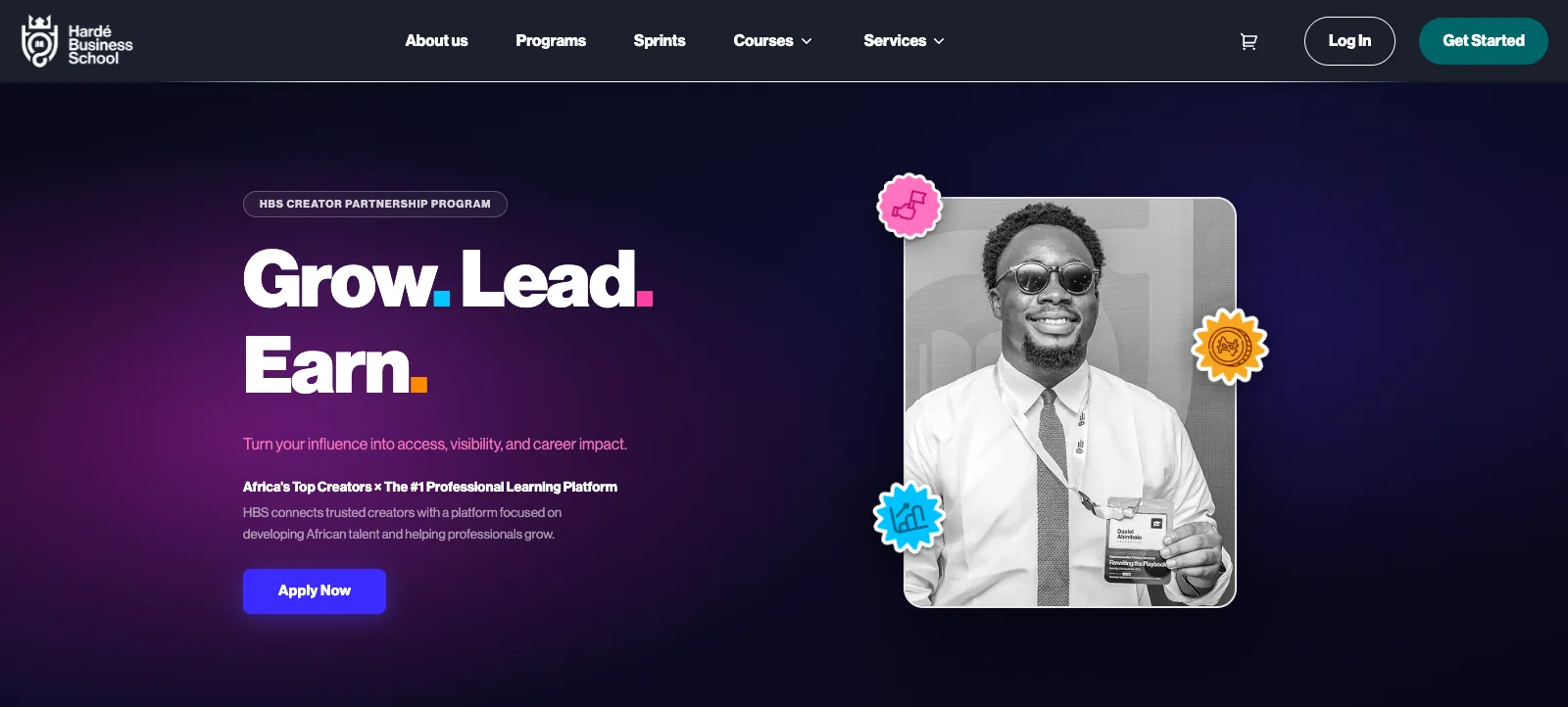 The rebuilt Creator Partnership Program page