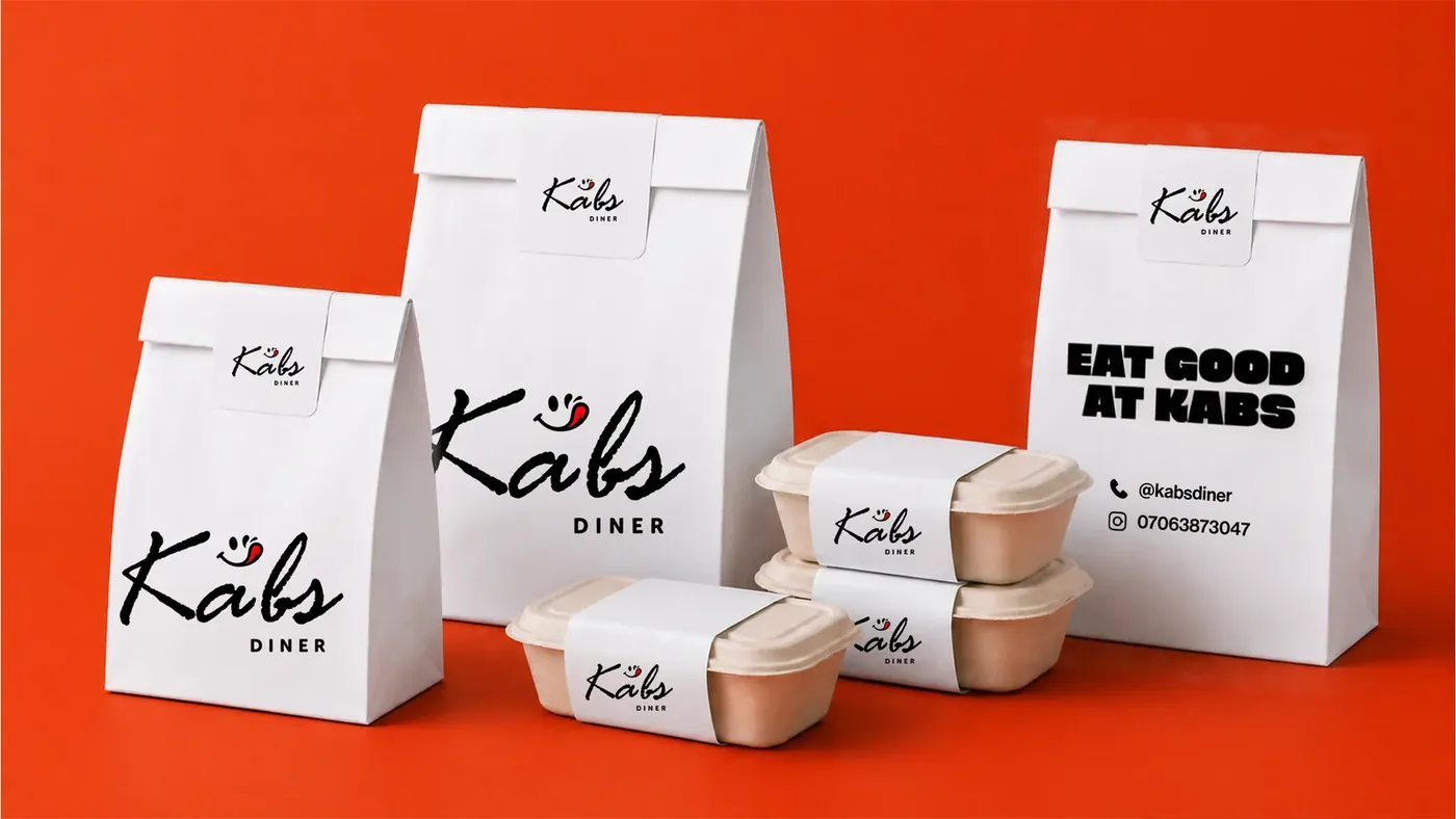Kabs Diner brand identity