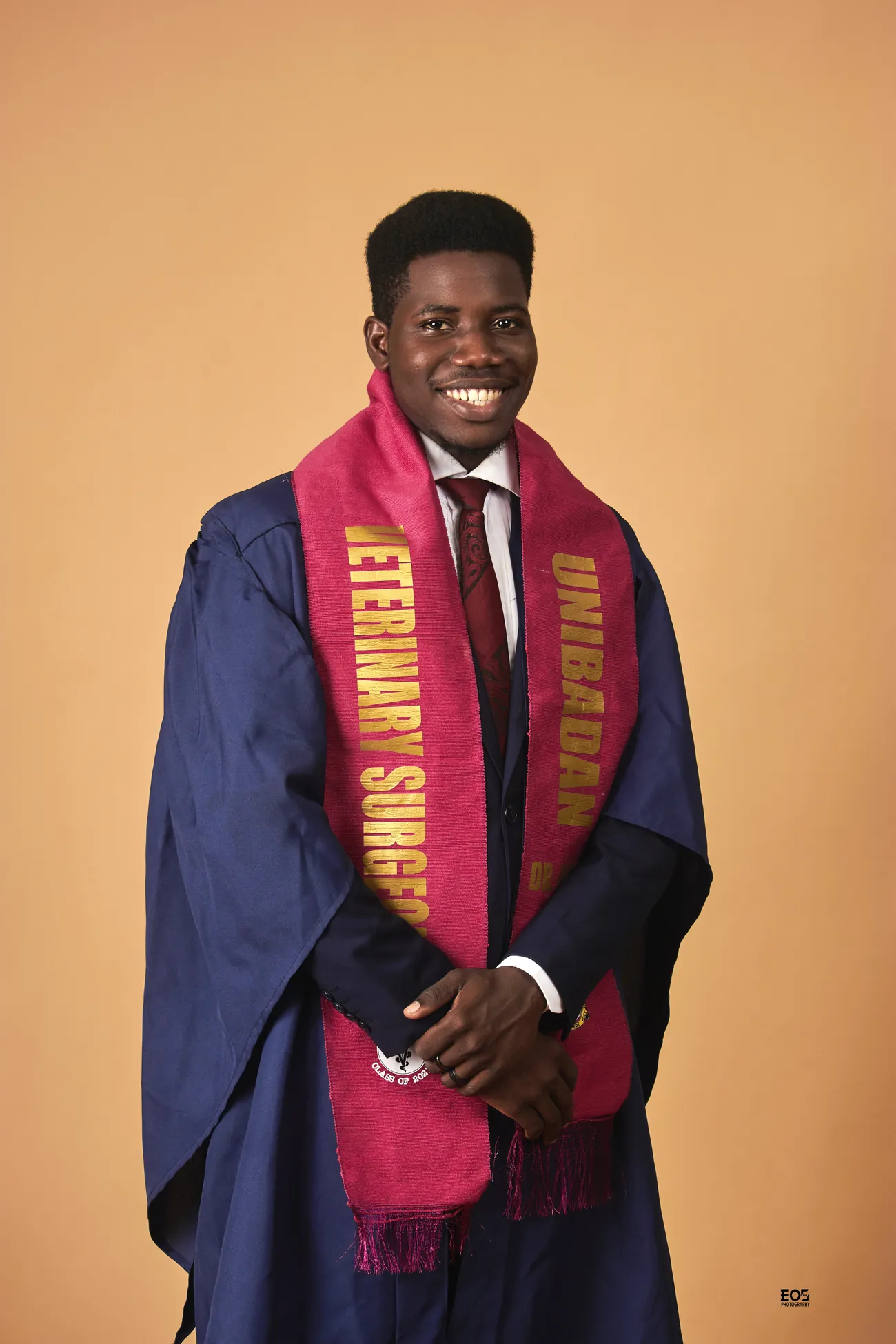 Deji Alaka at his veterinary medicine graduation