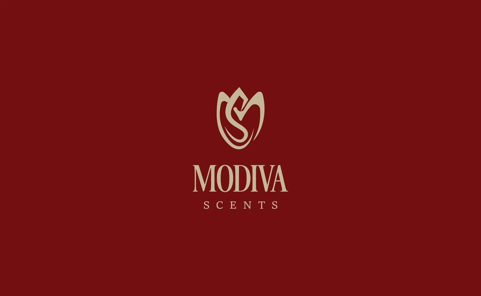 Modiva Scents branded paper shopping bag
