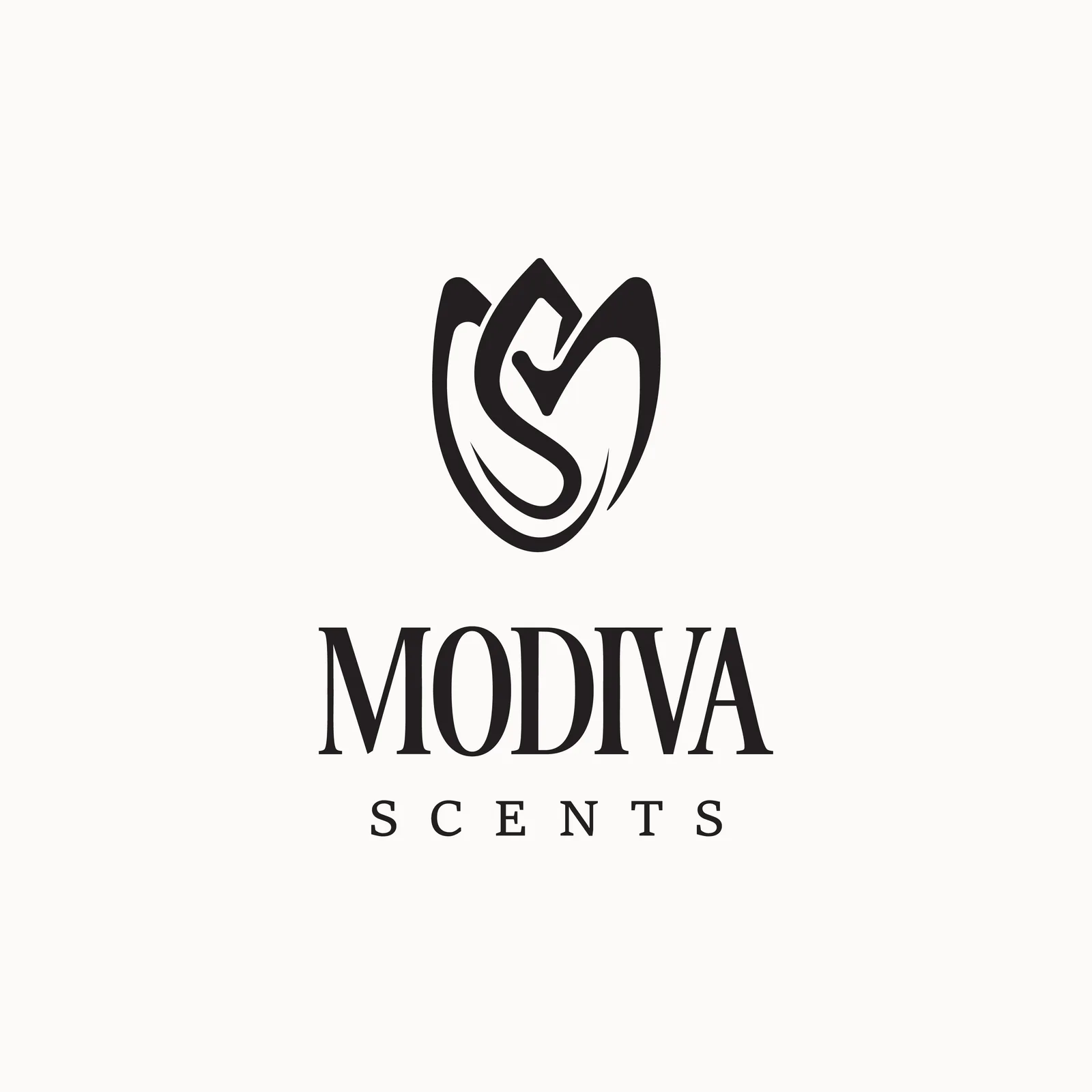 Modiva Scents lockup in black