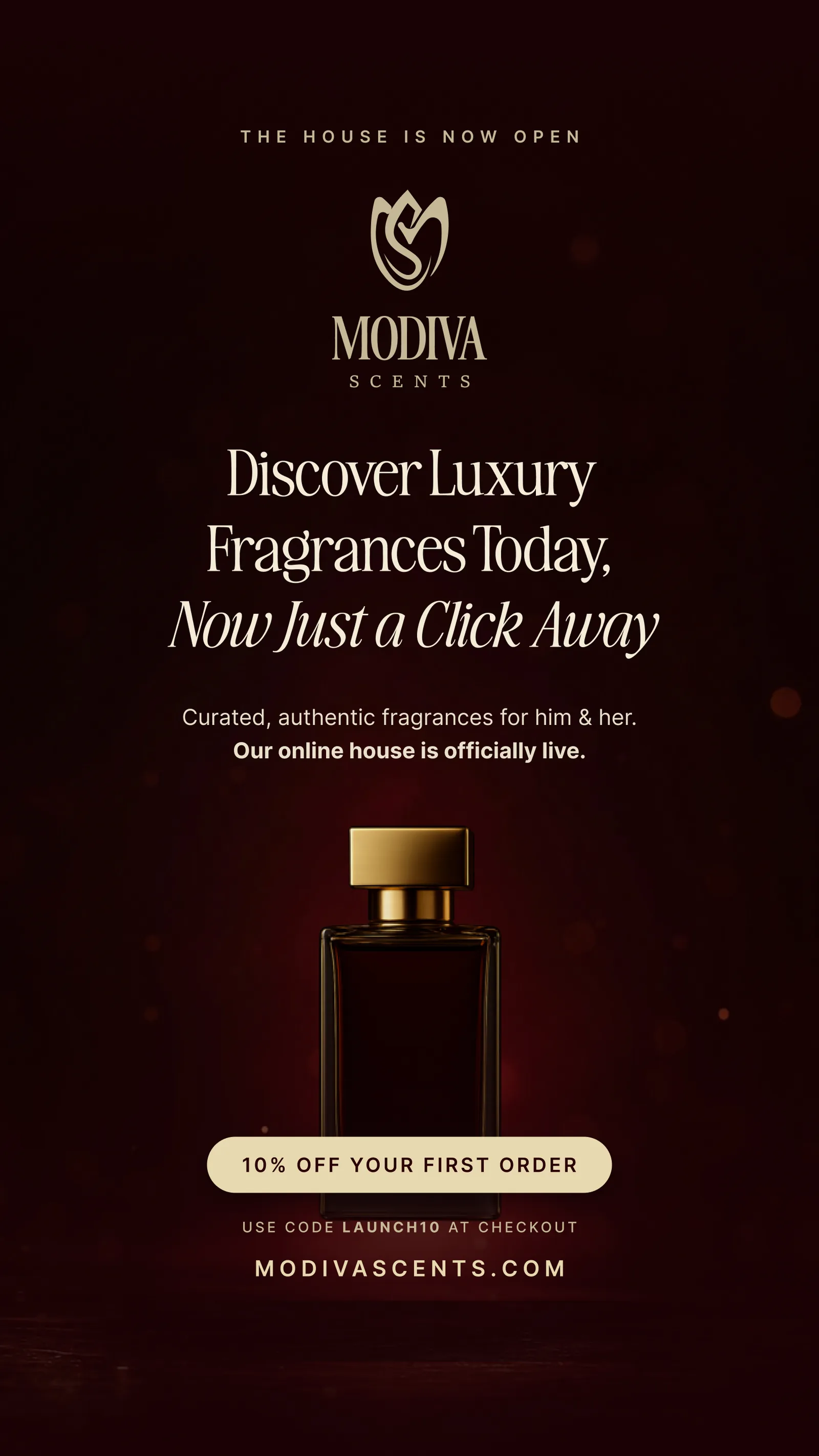 Launch story, Modiva Scents revealed in vertical format